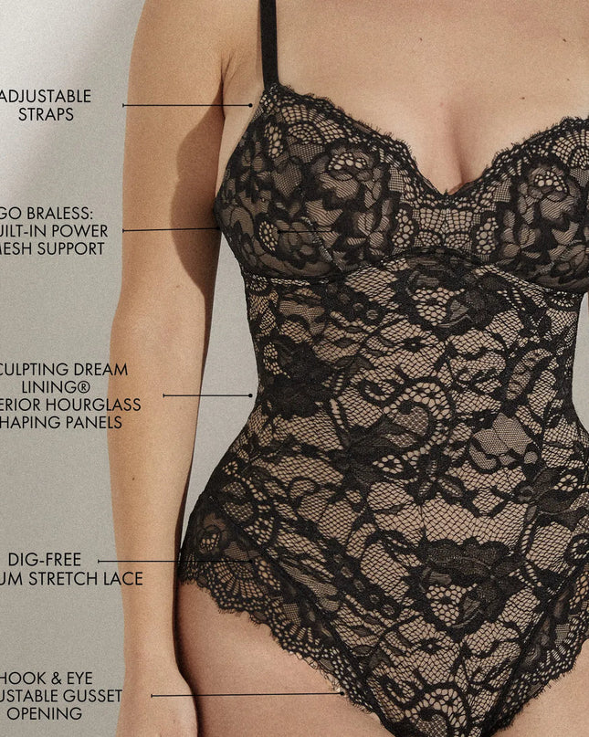 Novelia™ Premium Lace Sculpting Bodysuit